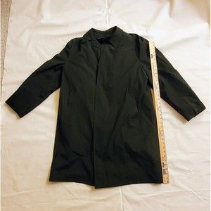 Borg Mens Black Long Jacket with Removable zip-in Liner Size XL